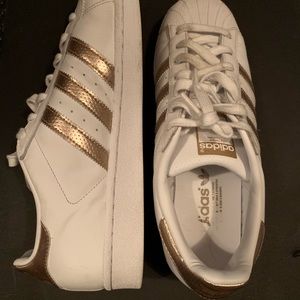 Adidas Originals Women's Superstar White/Gold sz10
